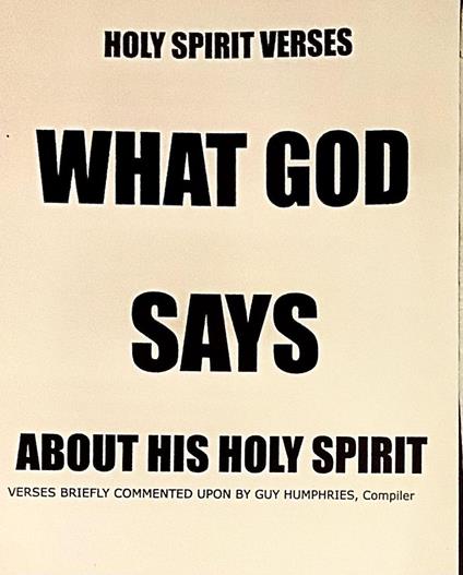 What God Says About His Holy Spirit - Guy Humphries - ebook