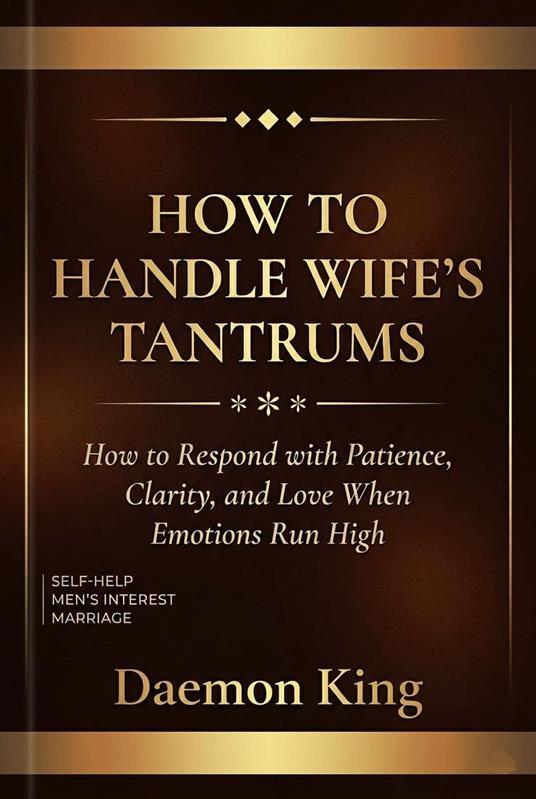 How to Handle Wife's Tantrums : How to Respond with Patience, Clarity, and Love When Emotions Run High